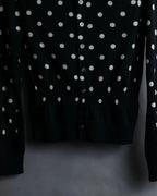 “Comme des Garçons Comme des Garçons“ Dot patterned wool knit cardigan