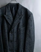 "COMME des GARCONS HOMME PLUS" Structured cut double-breasted tailored jacket