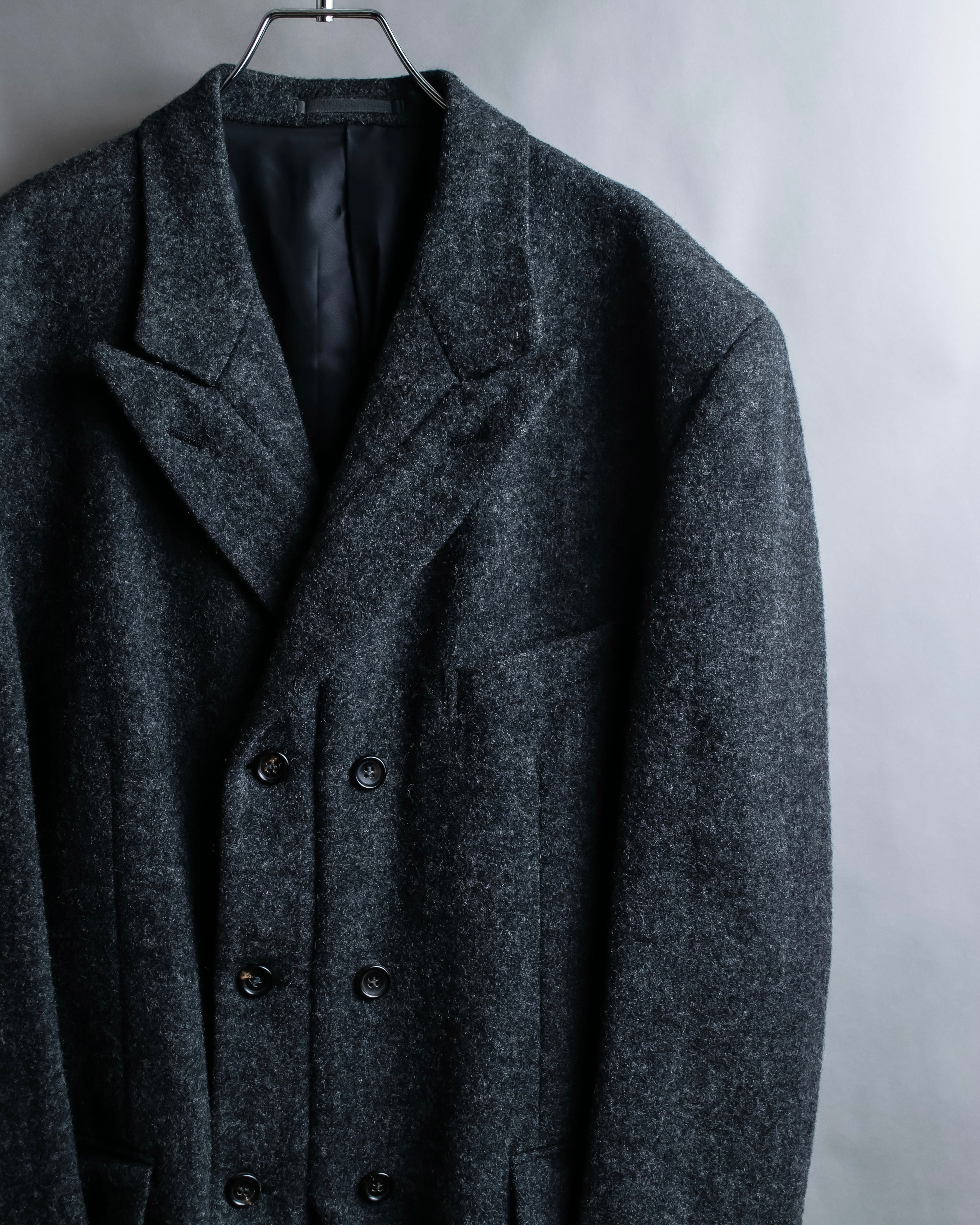 "COMME des GARCONS HOMME PLUS" Structured cut double-breasted tailored jacket