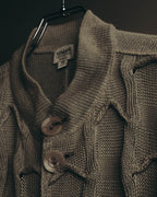 "ARMANI COLLEZIONI" 00's-10's Textured linen knit cardigan