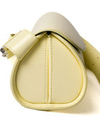 JIL SANDER/ “Cannolo” Mini Flap Shoulder Bag Lemon Yellow
