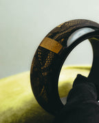 “Dior” 2002-2010 Lace embedded lucite bangle