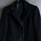 "Vintage shoulder padded cashmere blend chester coat"