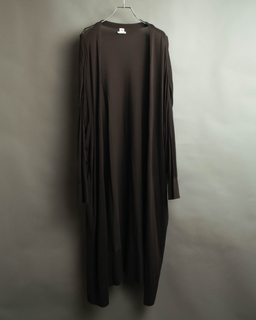 "Hermès" 00's Draped cotton silk long cardigan