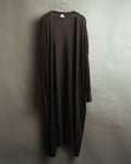 "Hermès" 00's Draped cotton silk long cardigan