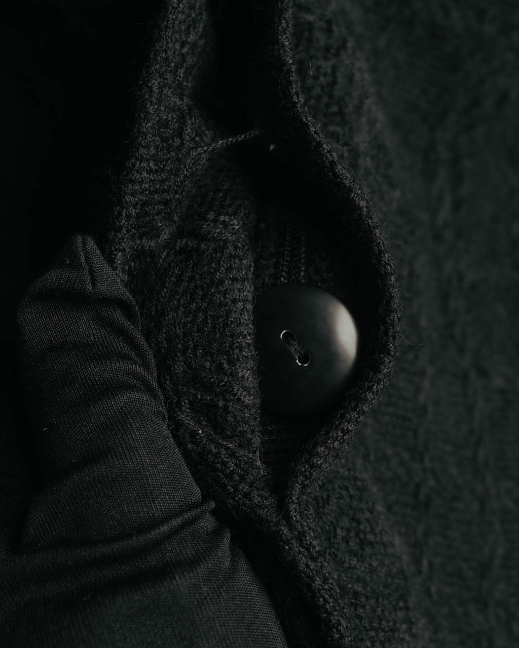 -SPECIAL- "Christian Dior" 80's-90's Textured collarless wool jacket