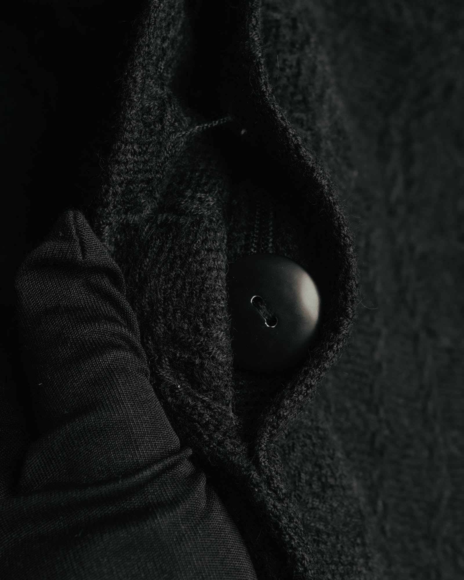 -SPECIAL- "Christian Dior" 80's-90's Textured collarless wool jacket