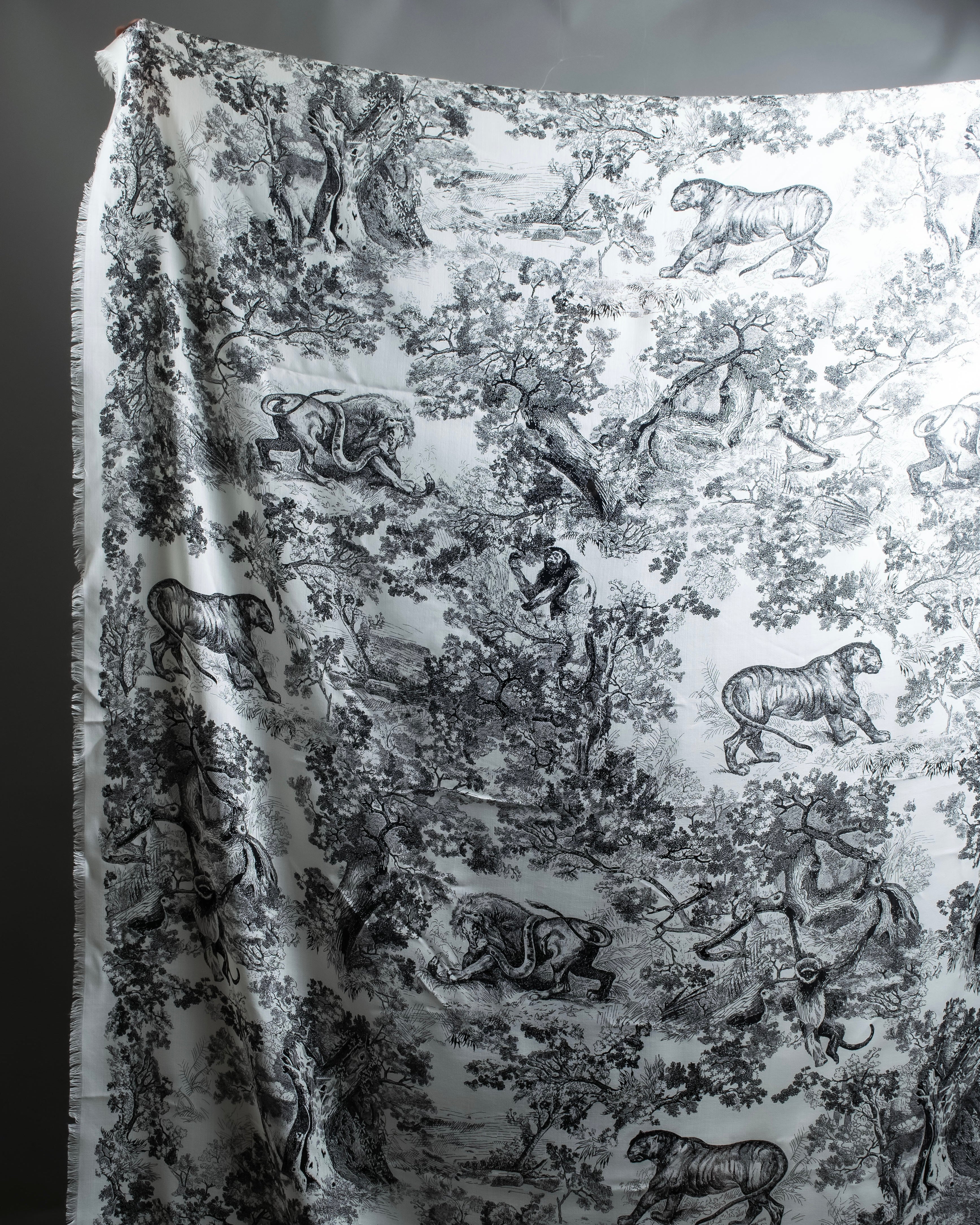 "DIOR" Toile de Jouy Sauvage Scarf