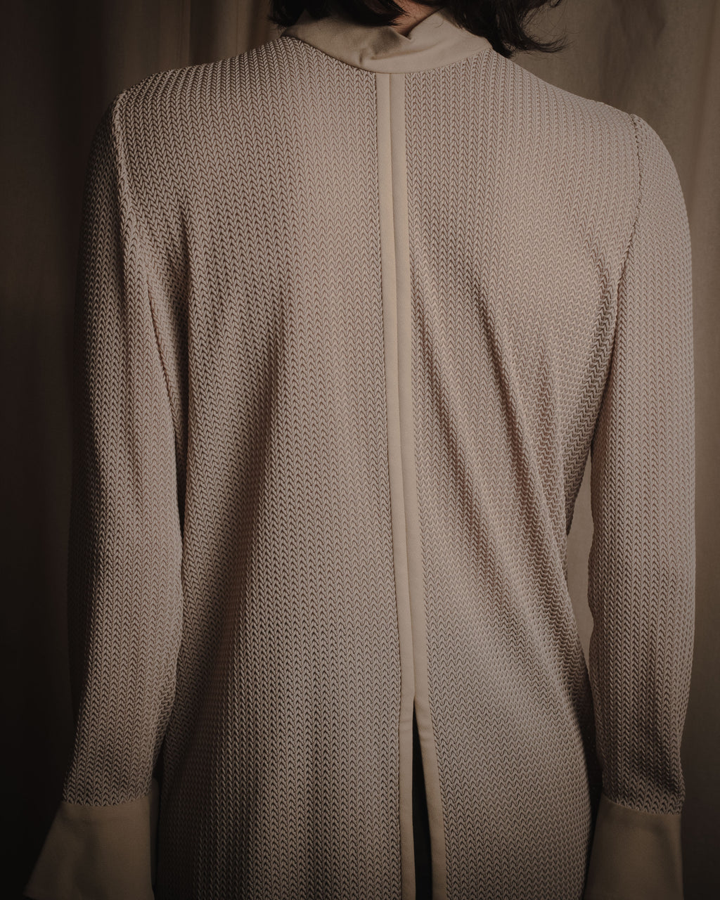 "Christian Dior" 90’s sculptural mesh-knit tunic