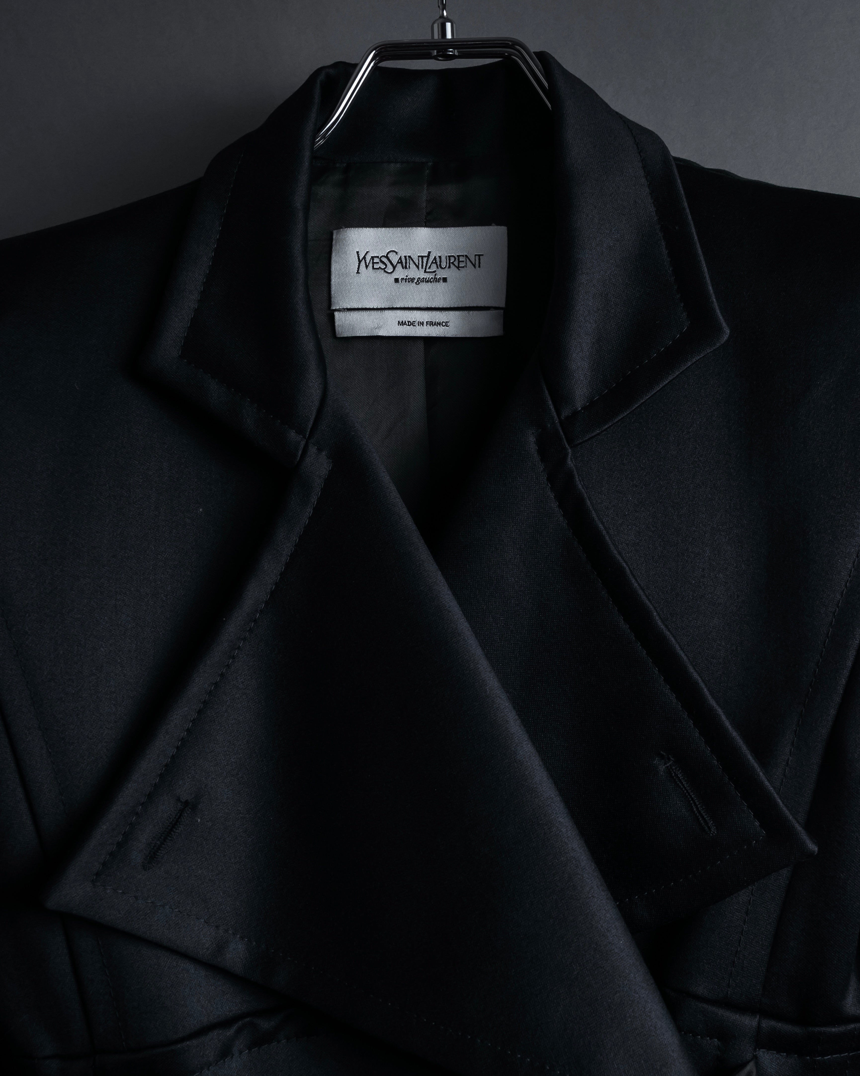 -SPECIAL- "YVES SAINT LAURENT rive gauche" 03 year Tom Ford period corset design long coat