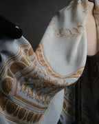 “Christian Dior” 80’s-90’s Classical cornucopia silk scarf