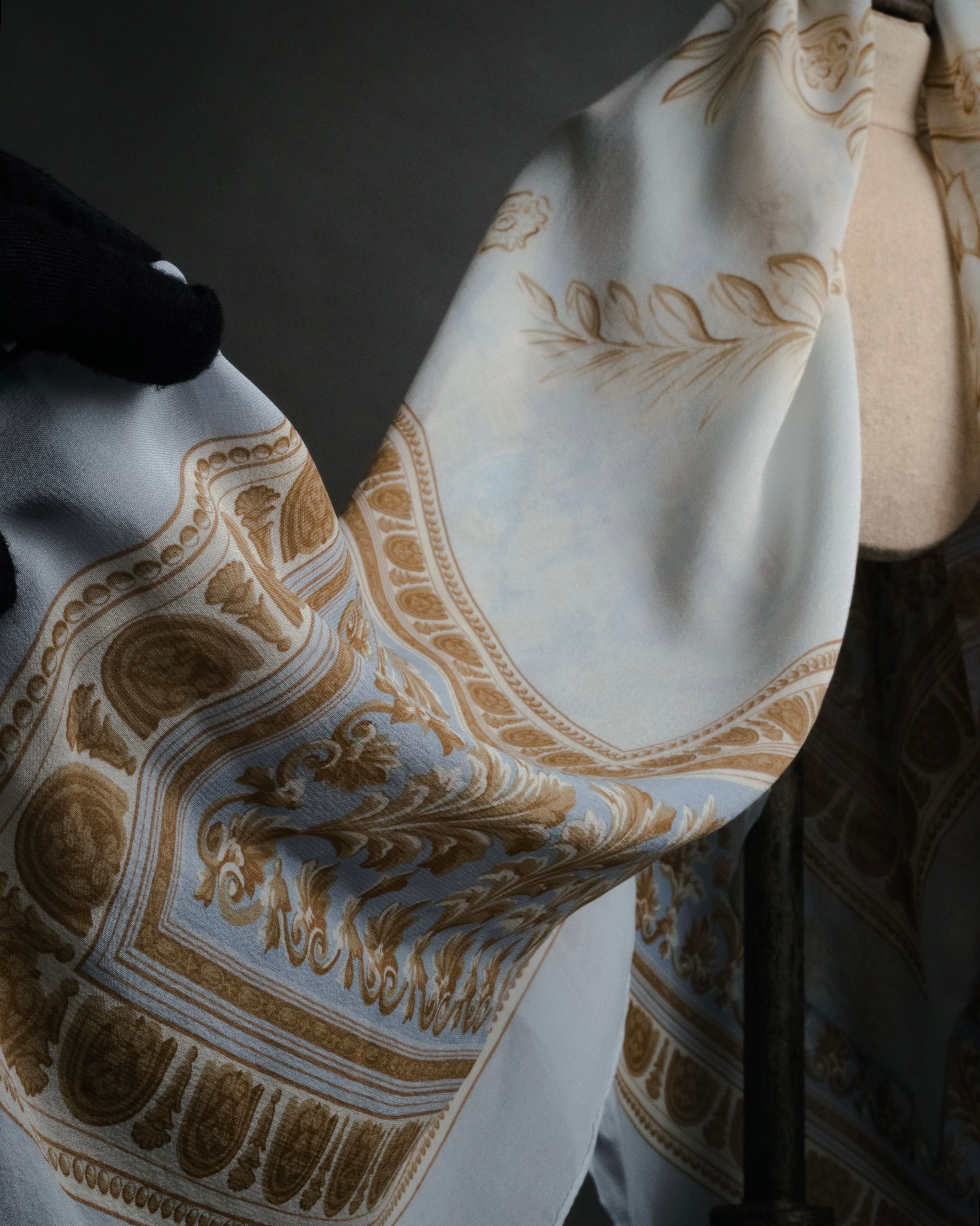 “Christian Dior” 80’s-90’s Classical cornucopia silk scarf