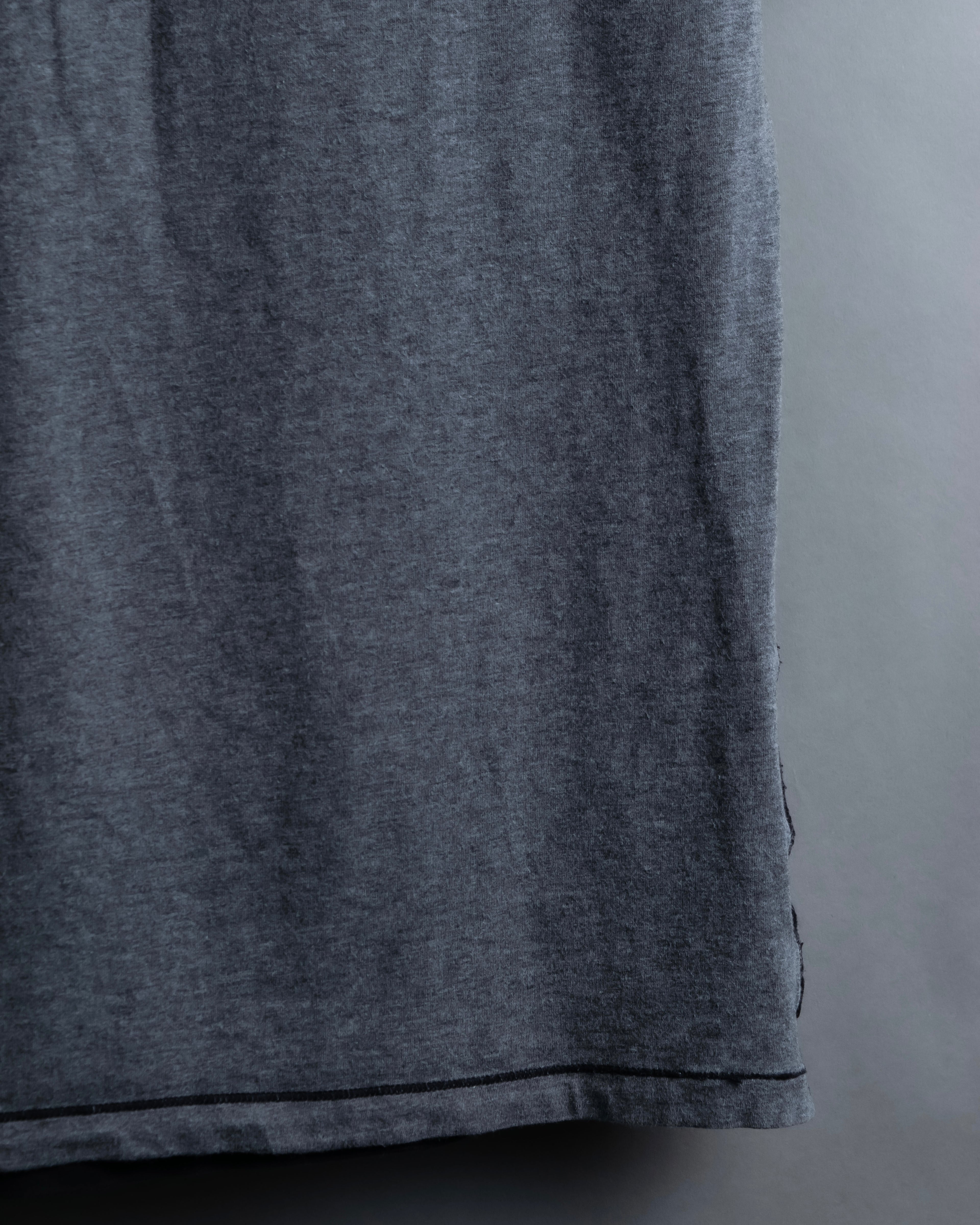 "DOLCE & GABBANA" Black and grey bicolor short sleeve T-shirt