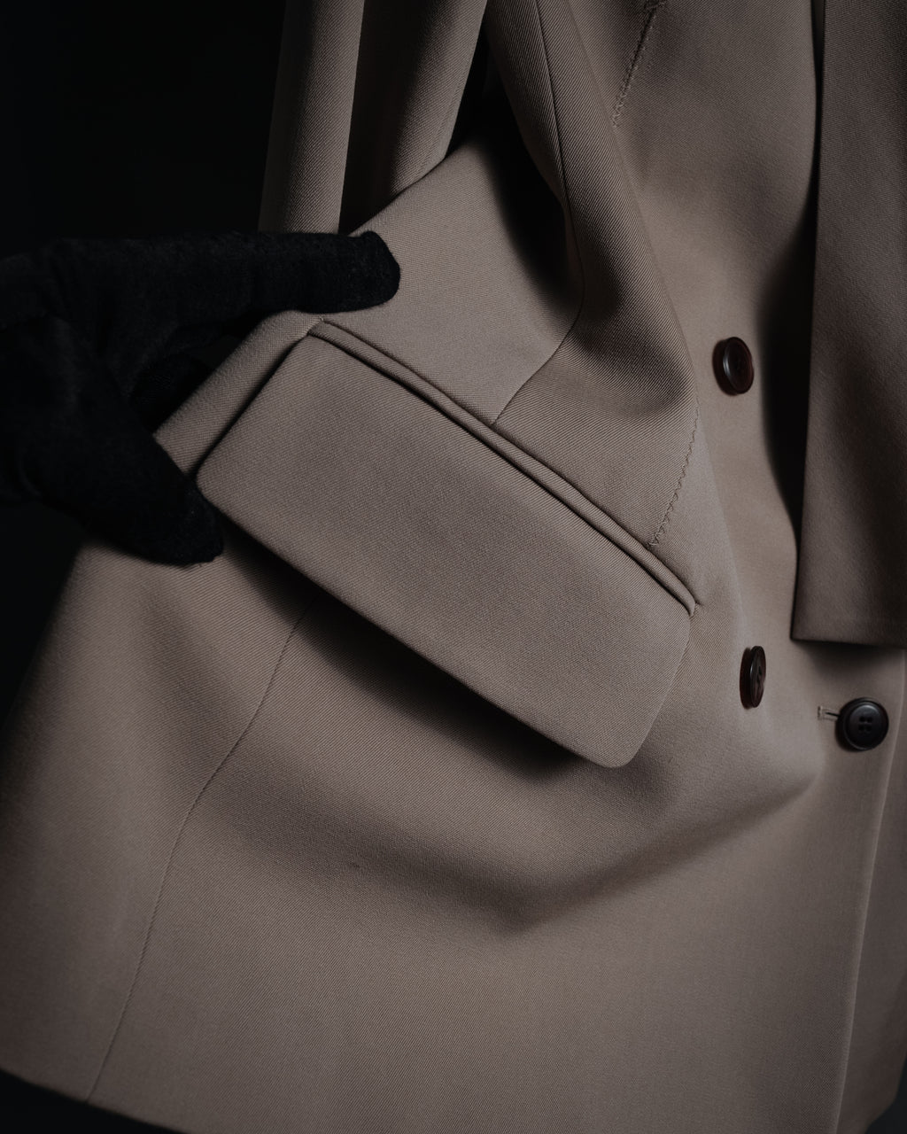 –SPECIAL– “Jean Paul GAULTIER FEMME” 90’s-00’s sculptural scarf collar tailored jacket