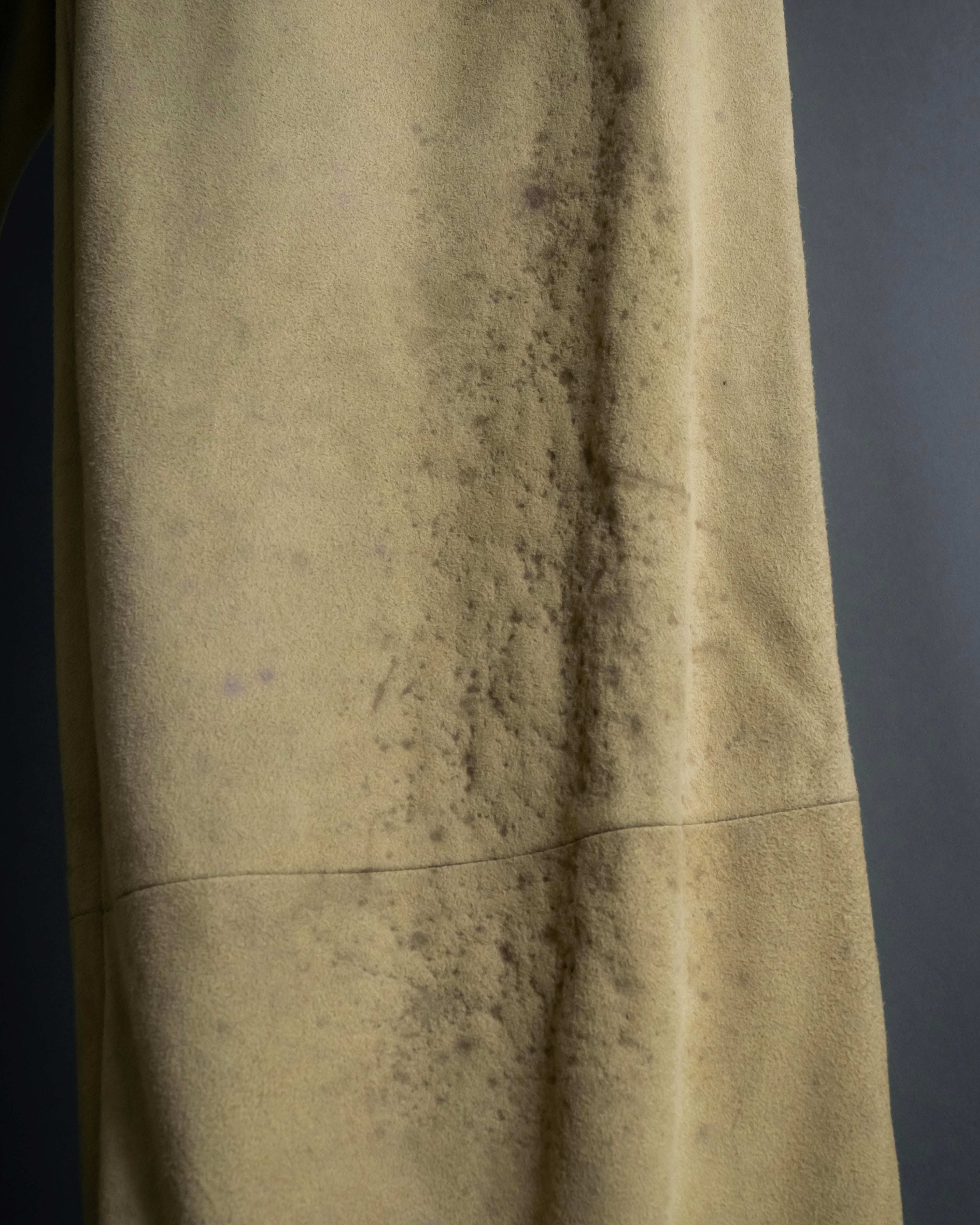 "GUCCI" Sand beige suede set up