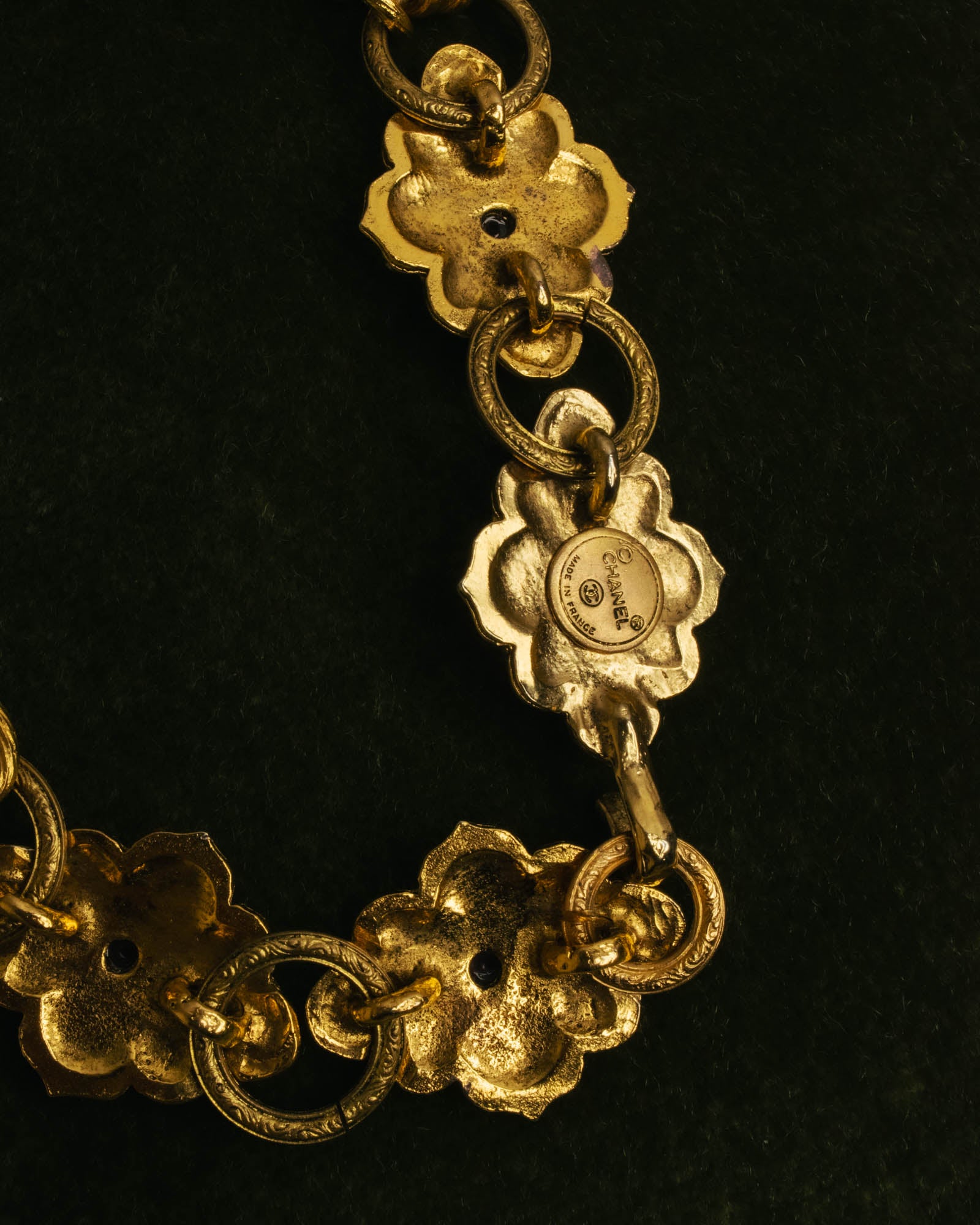 -SPECIAL- “CHANEL” 80’s-90’s ornate gold chain necklace