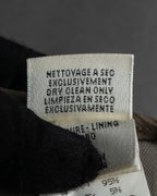 "HERMES" Margiela period silk wide straight slacks