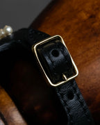 "Dior" Pearl＆gold stud design leather brace