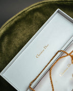 –SPECIAL– “Christian Dior” 80’s-90’s rope knot pearl drop necklace