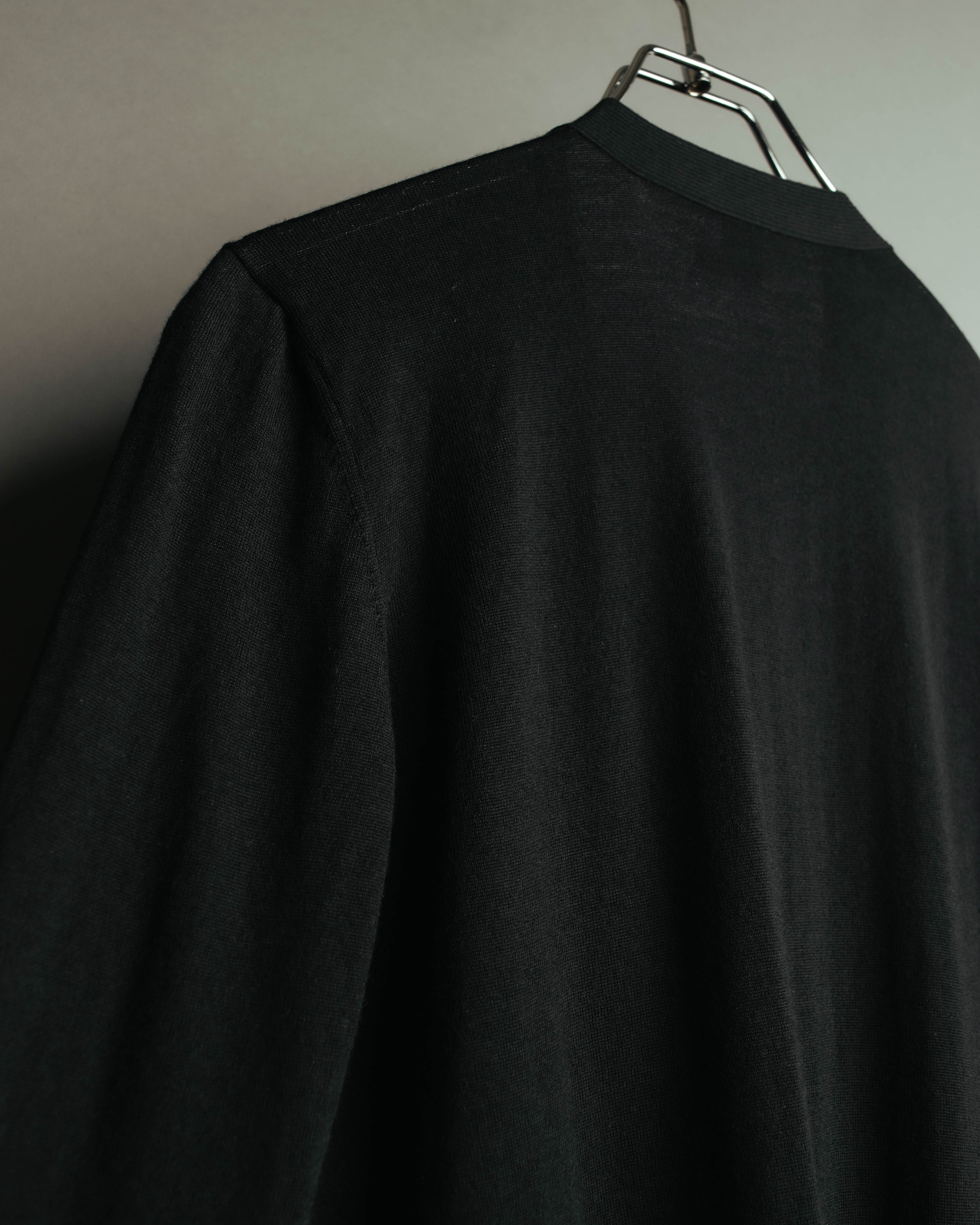 "Hermès" 90's-00's Medor button wool knit cardigan