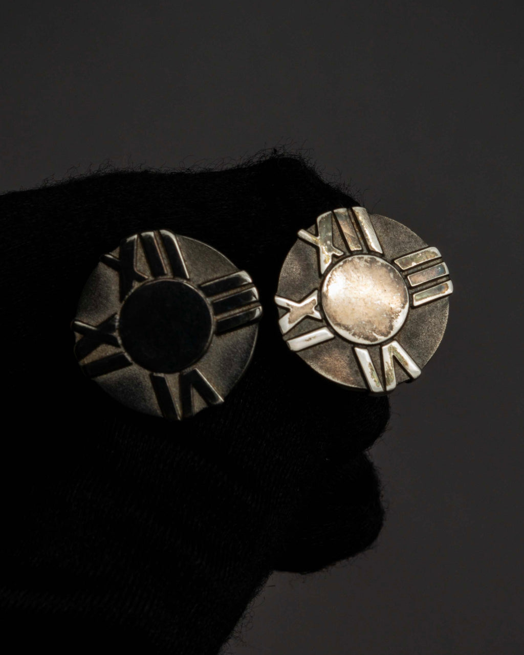 "Tiffany&Co" Atlas design silver cufflinks