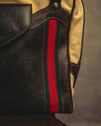 "GUCCI" 70's Iconic web travel shoulder bag