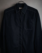 “BOTTEGA VENETA” 2010’s contrast stitch uniform cotton shirt