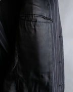 "Dolce & Gabbana" Pinstripe vertical lines emphasized tailored jacket