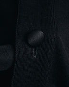 "JIL SANDER" 10’s minimalist satin covered buttons
wool cardigan