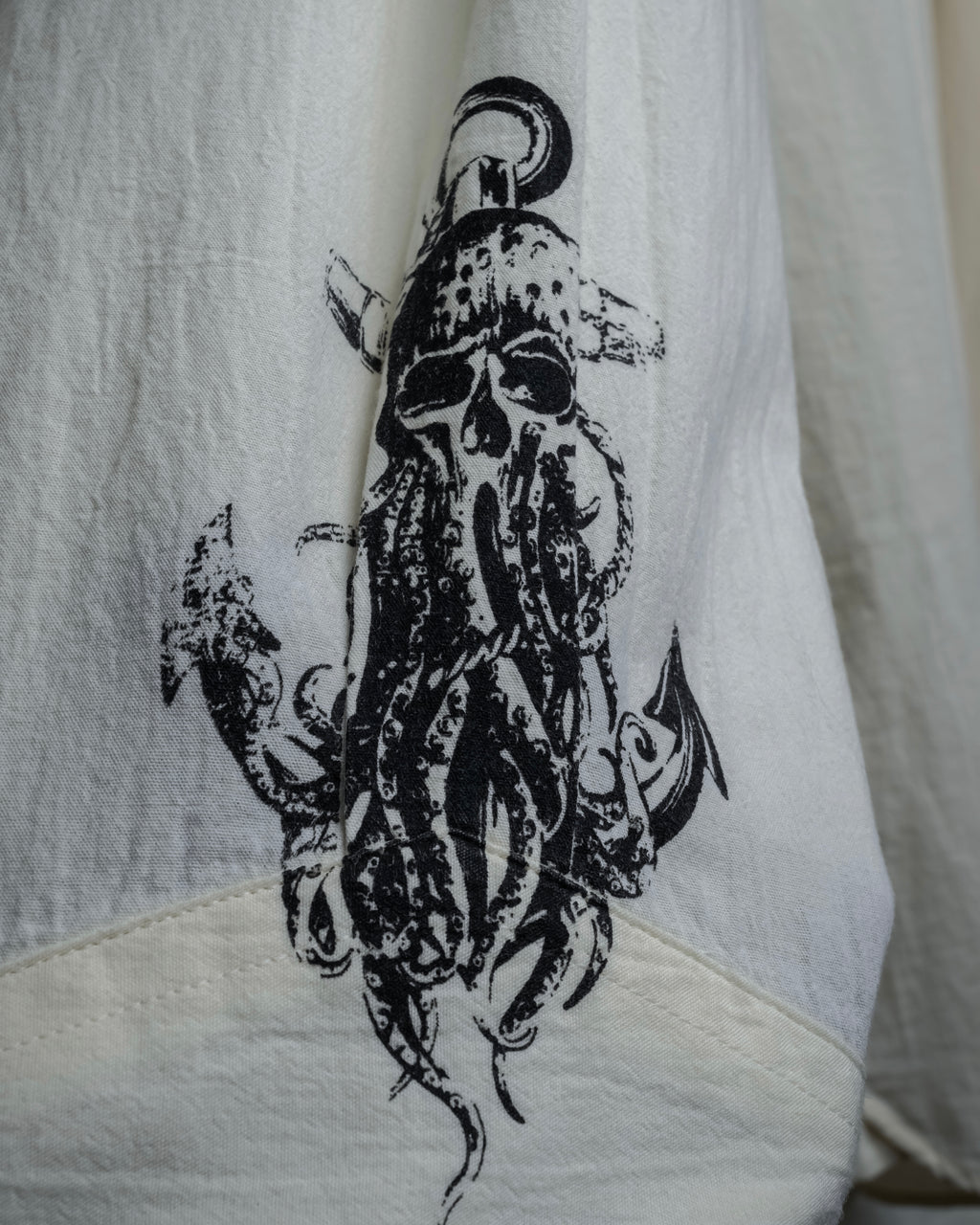 "PRADA" 22SS Sea fable motif print oversized shirt