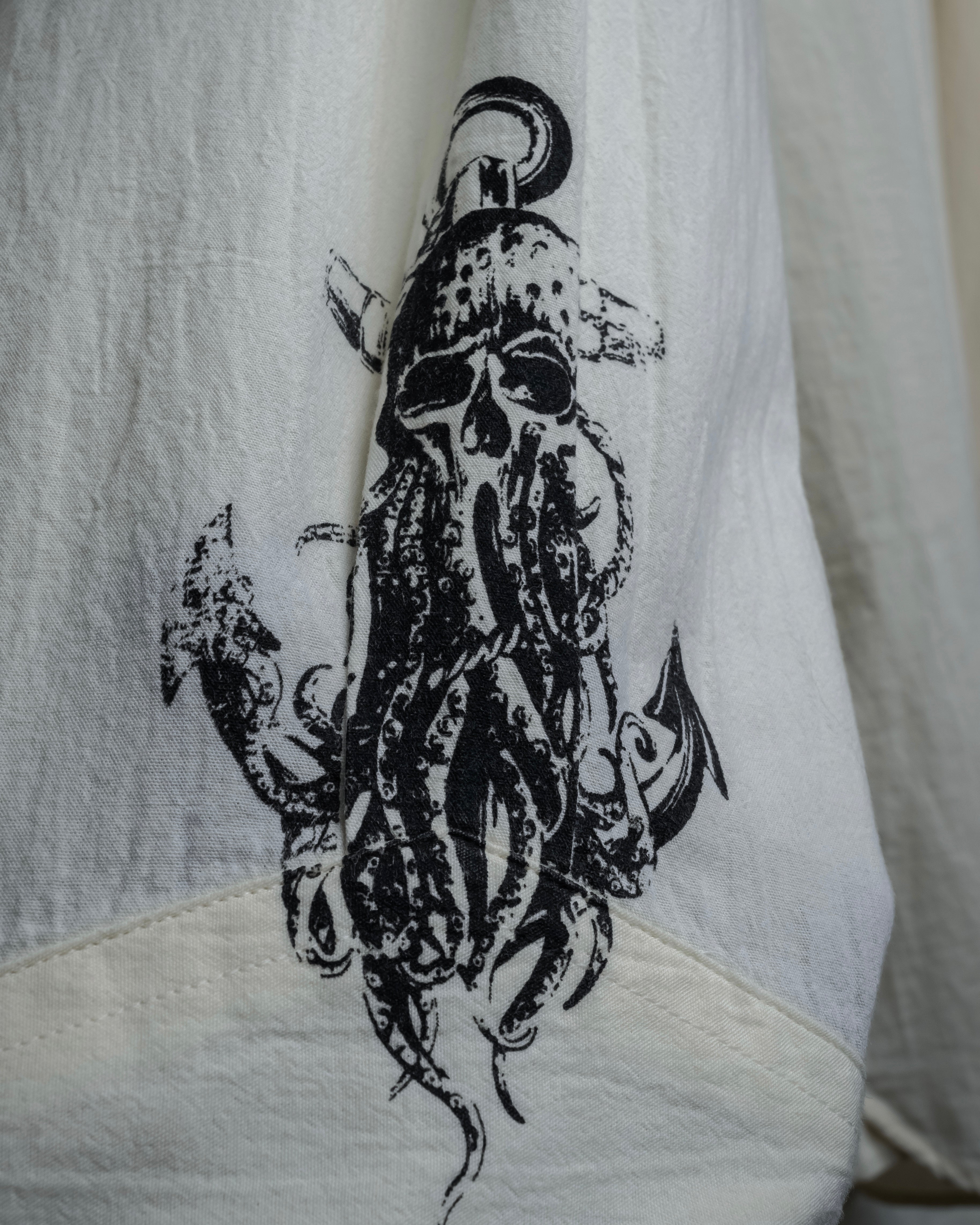 "PRADA" 22SS Sea fable motif print oversized shirt