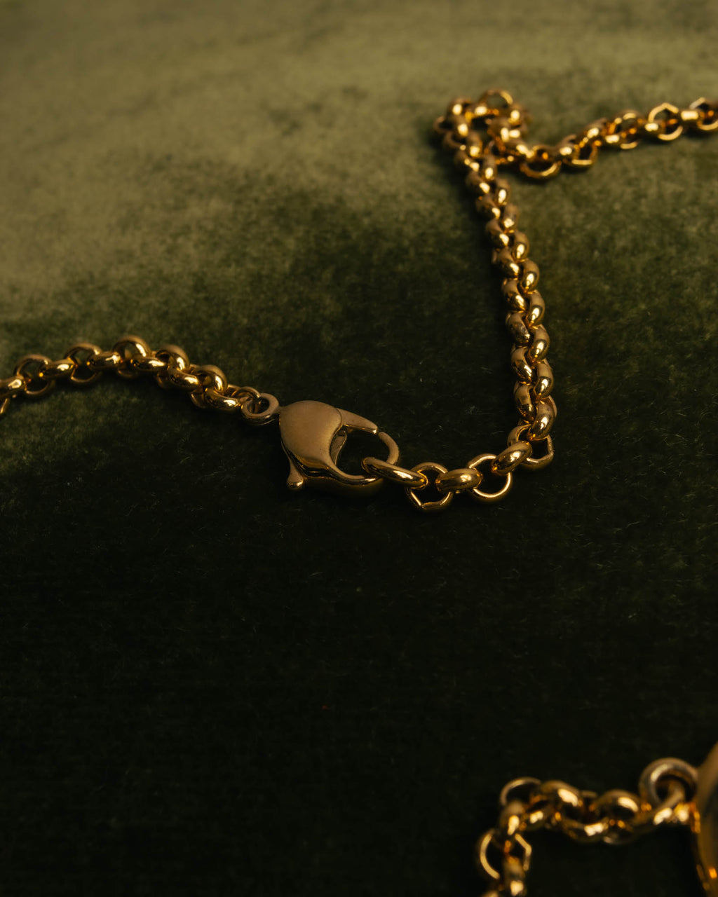 "Christian Dior" 90's-00's Gold tone logo charm pendant necklace