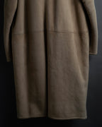 -SPECIAL- "LOEWE" 90's-10's Fur collar cordero lambskin long coat
