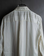 "Loro Piana" Multi-stripe pattern natural color shirt