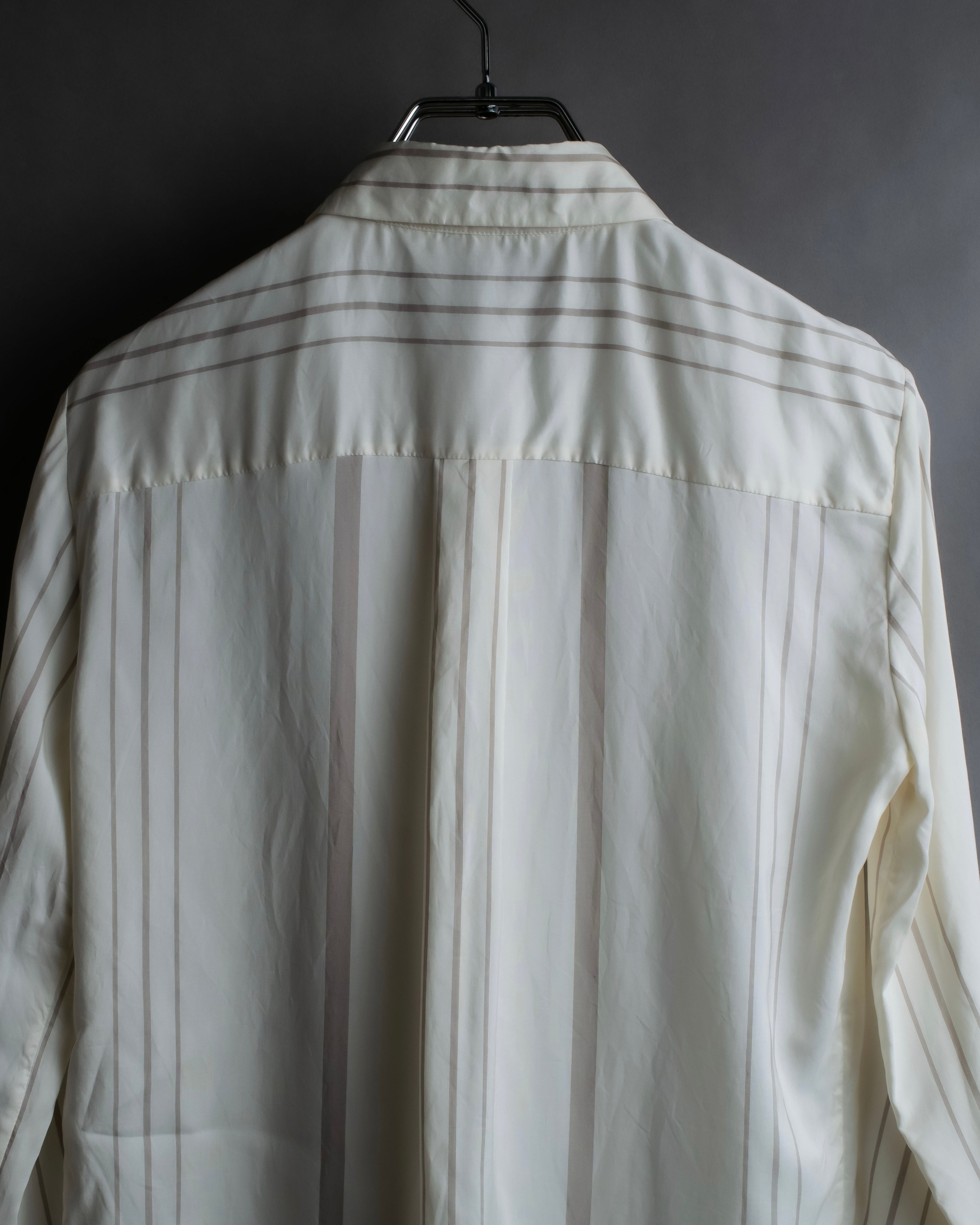 "Loro Piana" Multi-stripe pattern natural color shirt