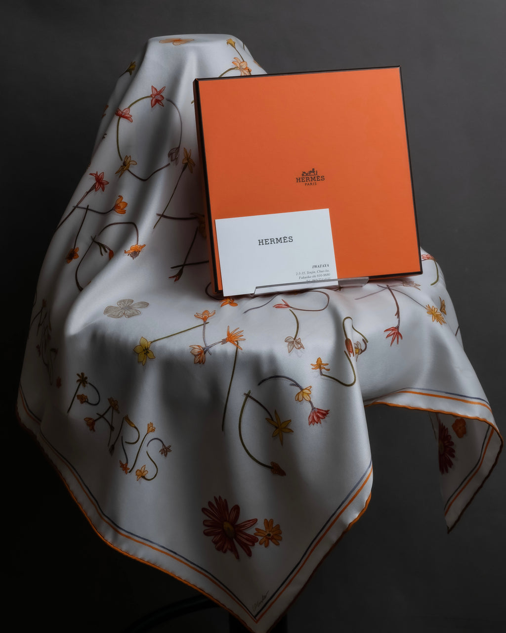 "HERMES" Carré 70 I Like Flowers silk scarf
