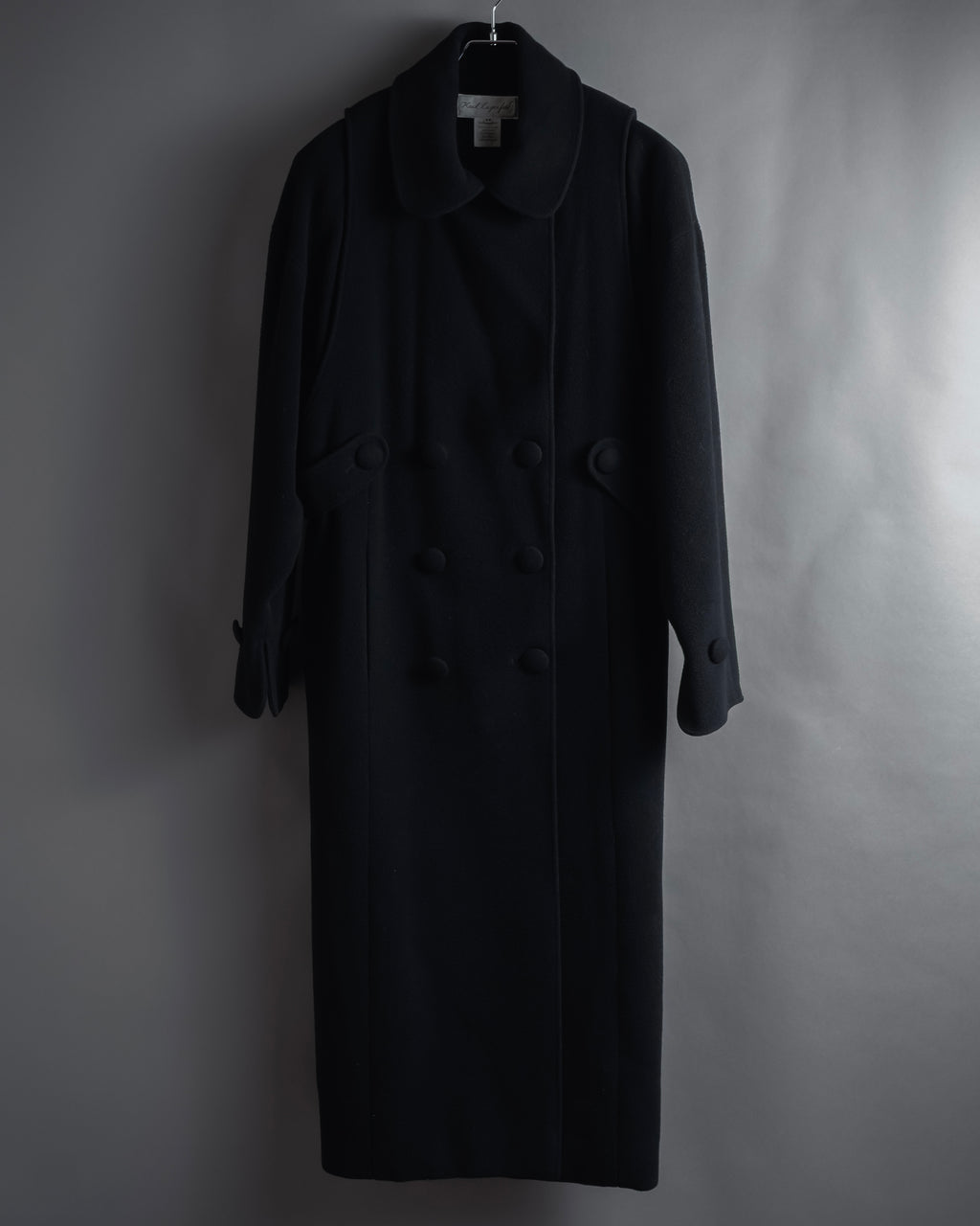 "Karl Lagerfeld" 80's-90's Round collar curvaceous coat