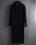 "Karl Lagerfeld" 80's-90's Round collar curvaceous coat
