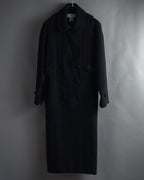 "Karl Lagerfeld" 80's-90's Round collar curvaceous coat