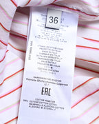 ETRO/ Oversized Multi Color Striped Shirt Pink × White