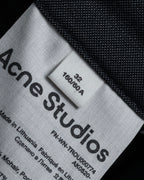 "Acne Studios" Button fly design wide straight slacks