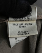 "HERMES" Margiela period silk wide straight slacks