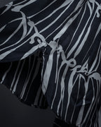 "GUCCI" Handwritten calligraphy pattern silk shirt