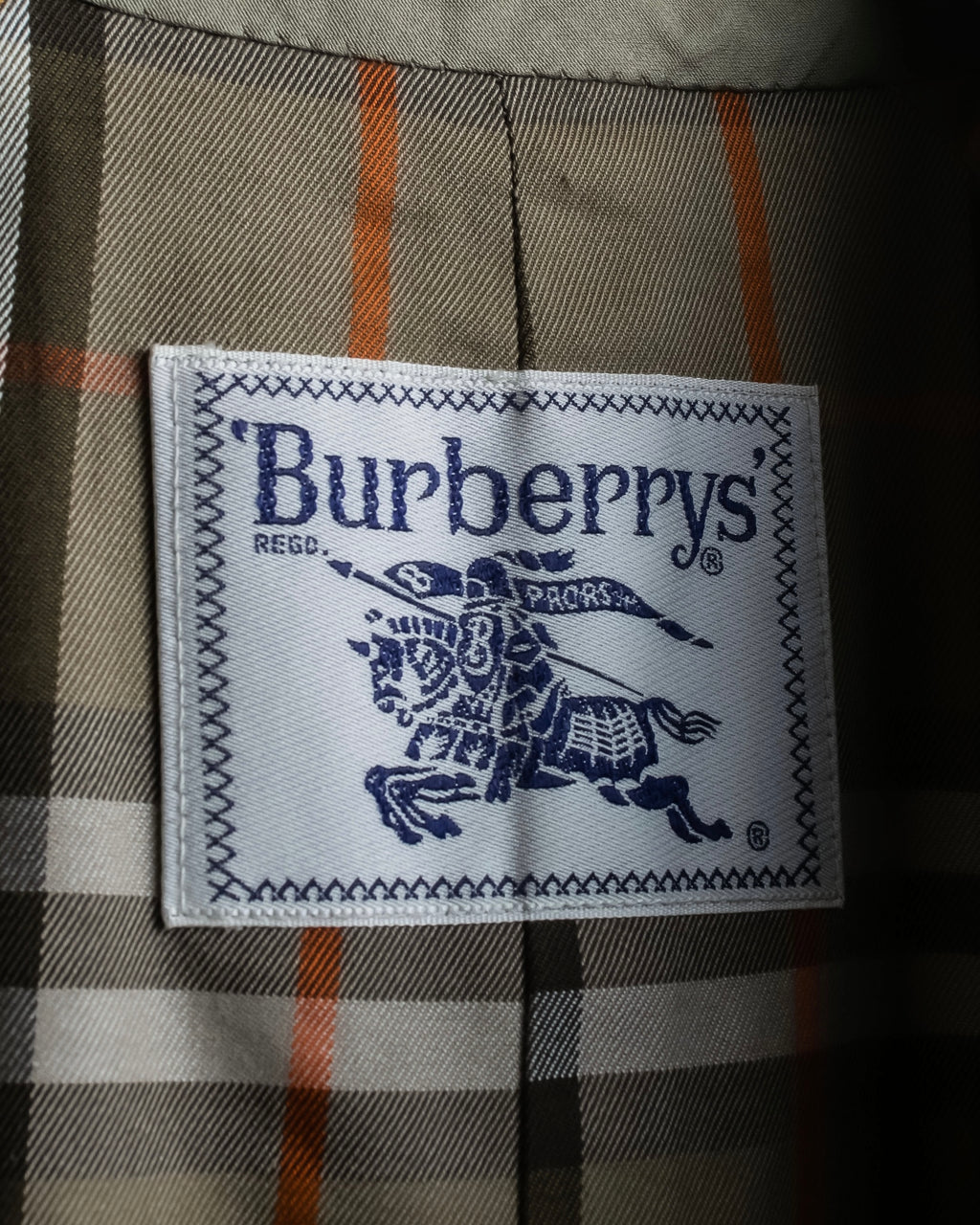 "Burberrys" Vintage water-repellent cotton oversized trench coat
