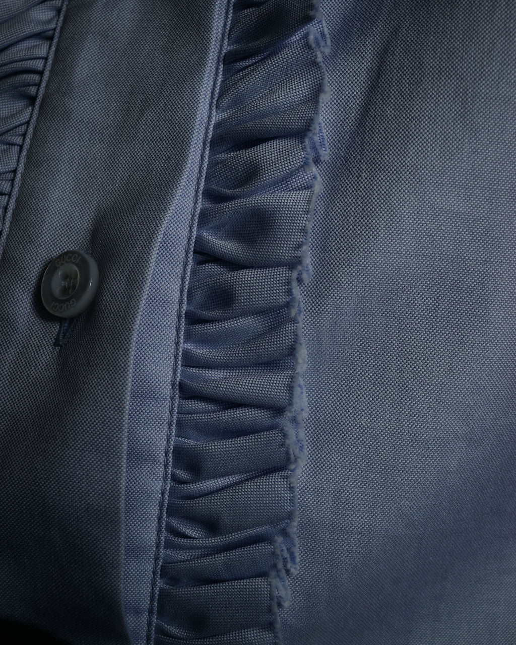 “GUCCI” 2015-2016 Ruffled collar cotton shirt