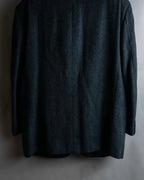 "COMME des GARCONS HOMME DEUX" Box silhouette heather grey tailored jacket