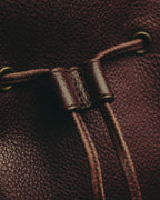 “YVES SAINT LAURENT“ 90’s-00’s Leather drawstring shoulder bag