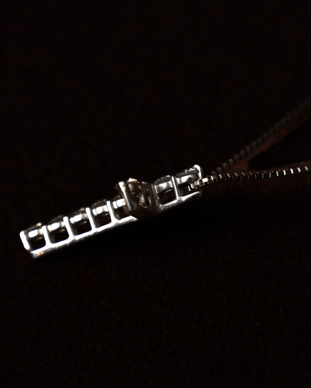 Pre-Loved/ Diamond(0.50ct) Cross Top Platinum Necklace