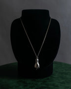 "Vivienne Westwood" Praying hands motif silver necklace