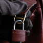 "Cartier" 2C logo engraved bordeaux color boston bag